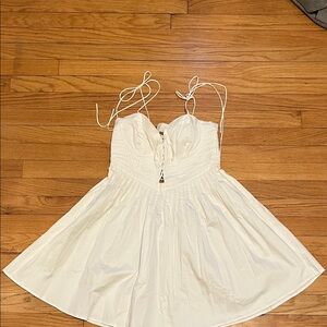For Love And Lemons Ivory Pleated Dress